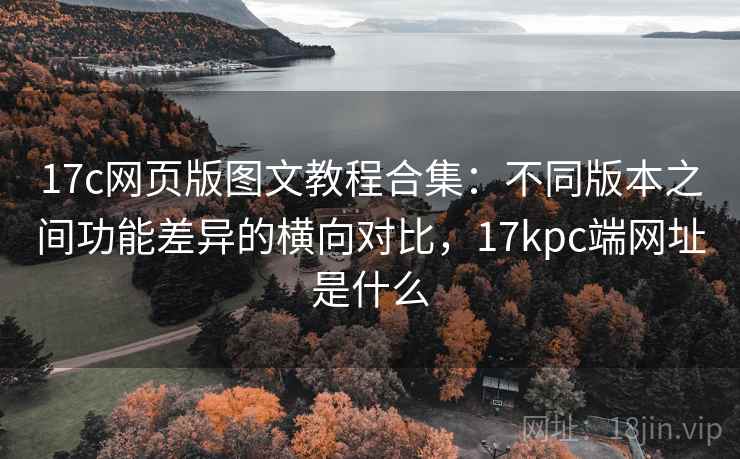 17c网页版图文教程合集：不同版本之间功能差异的横向对比，17kpc端网址是什么