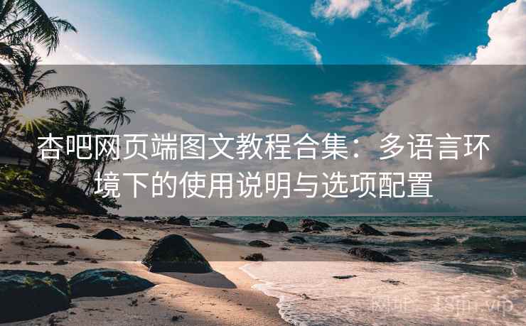 杏吧网页端图文教程合集：多语言环境下的使用说明与选项配置