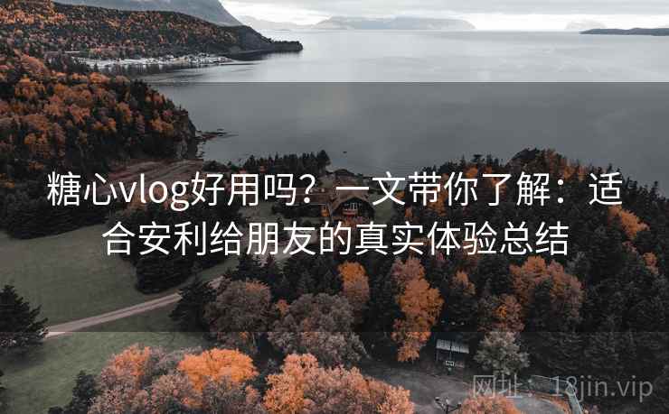 糖心vlog好用吗？一文带你了解：适合安利给朋友的真实体验总结