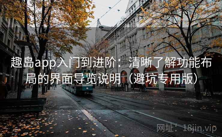 趣岛app入门到进阶：清晰了解功能布局的界面导览说明（避坑专用版）
