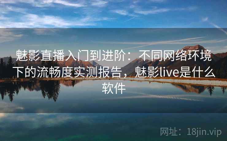 魅影直播入门到进阶：不同网络环境下的流畅度实测报告，魅影live是什么软件