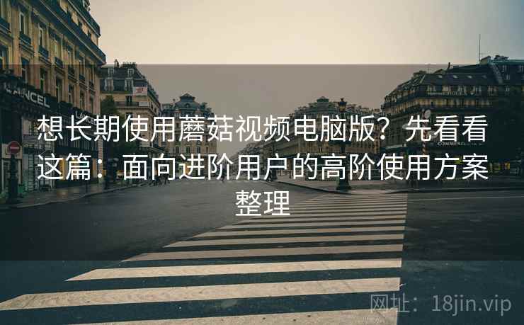 想长期使用蘑菇视频电脑版？先看看这篇：面向进阶用户的高阶使用方案整理
