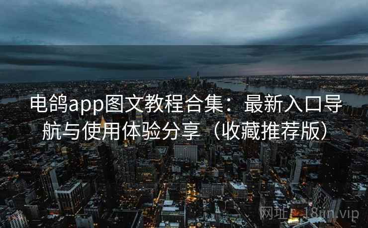 电鸽app图文教程合集：最新入口导航与使用体验分享（收藏推荐版）