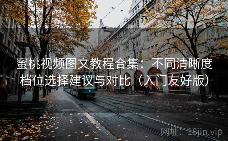 蜜桃视频图文教程合集：不同清晰度档位选择建议与对比（入门友好版）